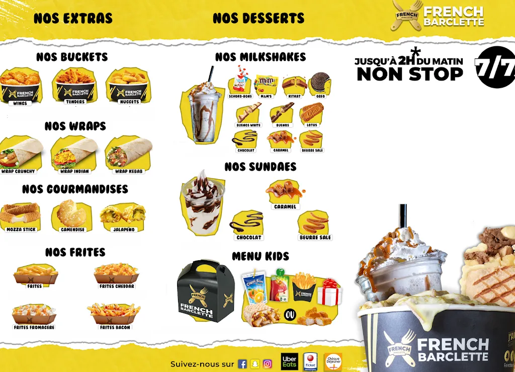 Menu_French Barclette HÉNIN-BEAUMONT_Hénin-Beaumont_image_1