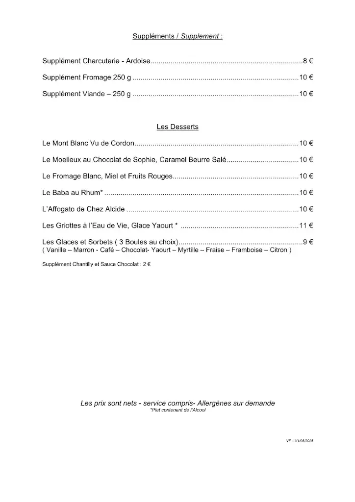 Menu_Restaurant Chez Alcide_Cordon_immagine_2