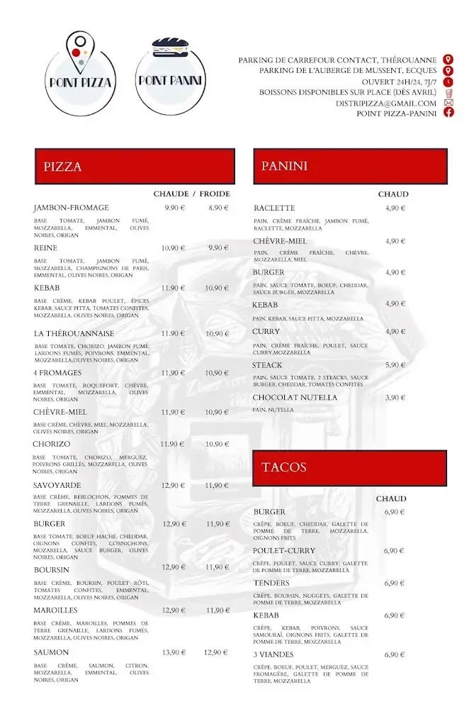 Menu_Point Pizza-Panini Ecques_Ecques_image_1