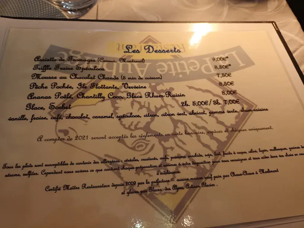 Menu_La Petite Auberge_Cucq_image_4