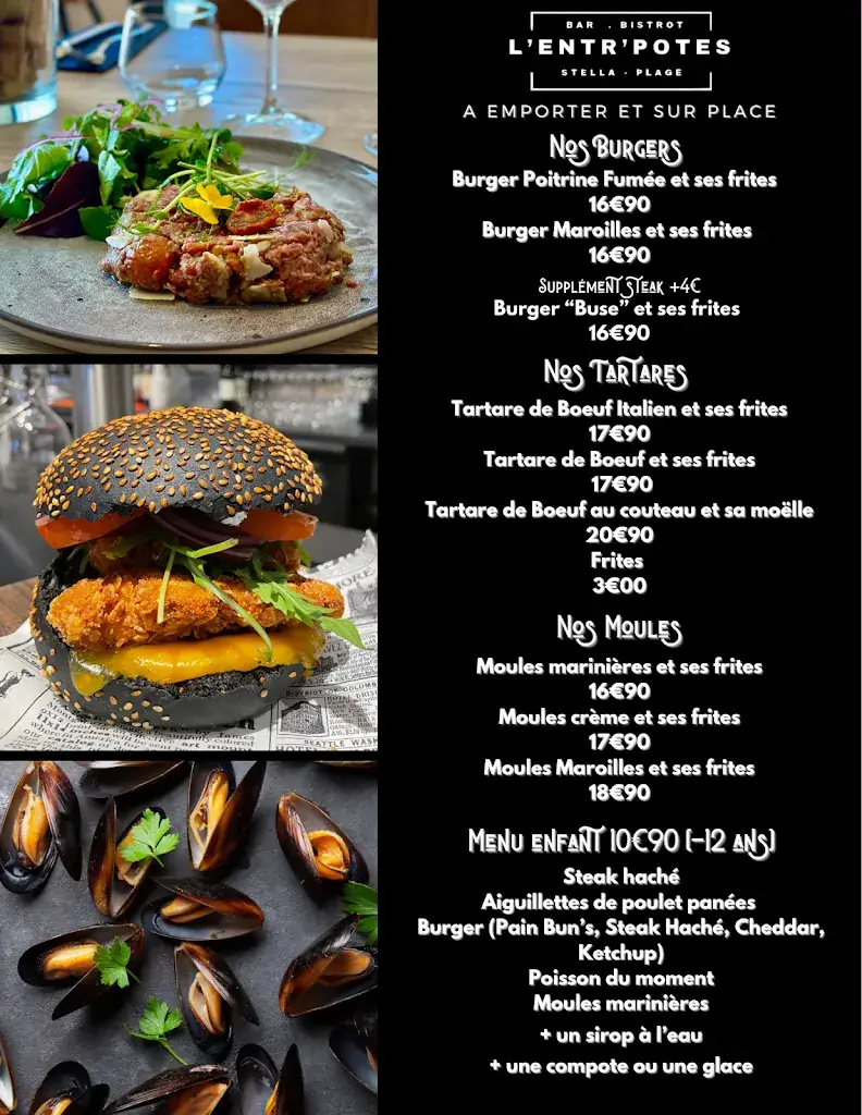 Menu_L'Entr'potes - Bar Bistrot - Stella Plage_Cucq_image_1