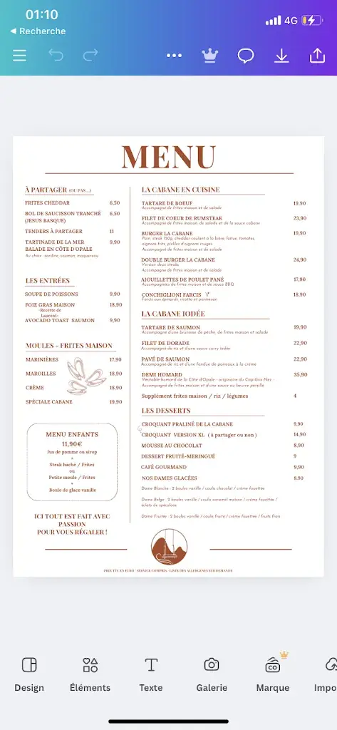 Menu_La cabane d’Edmond_Cucq_image_2