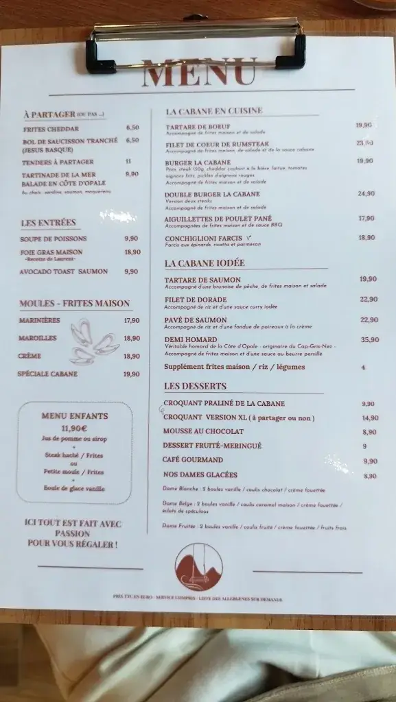 Menu_La cabane d’Edmond_Cucq_image_3