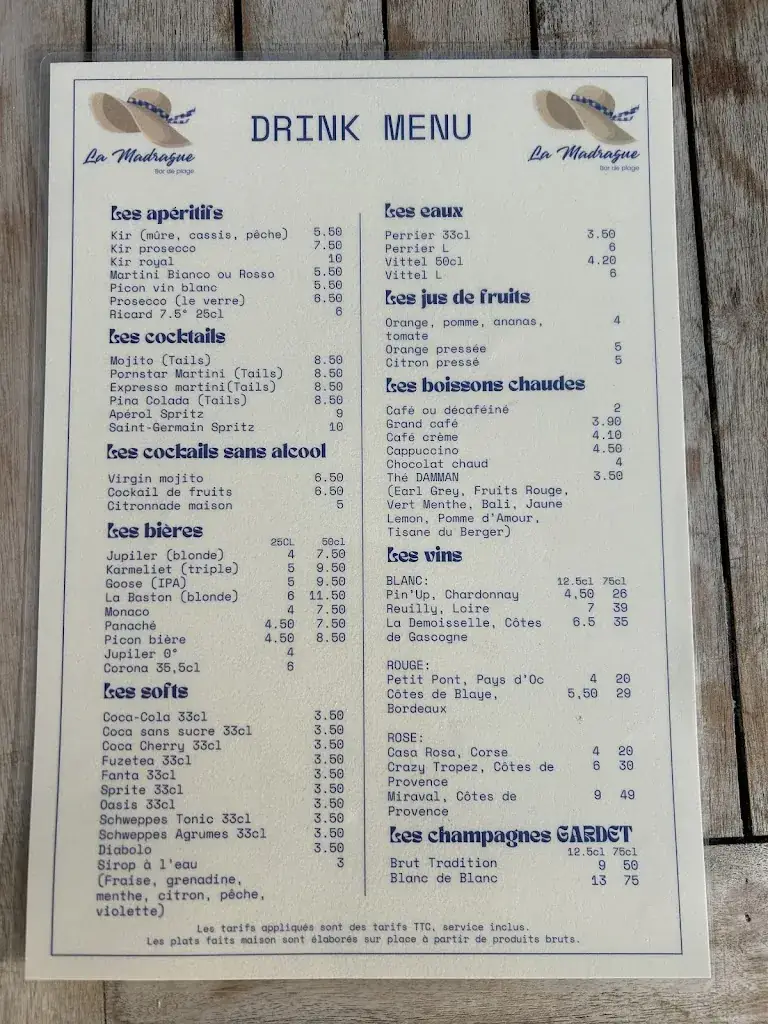 Menu_La Madrague Stella-Plage_Cucq_image_2