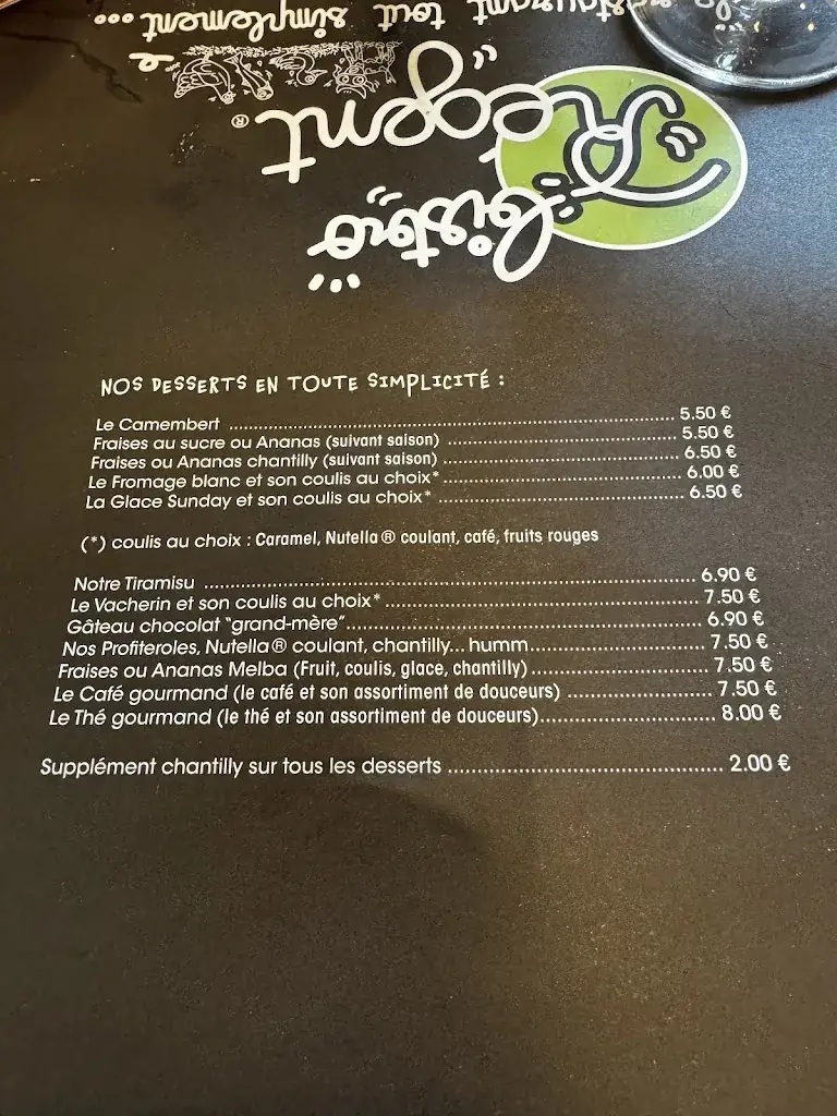 Menu_Bistro Régent Arras_Duisans_image_2