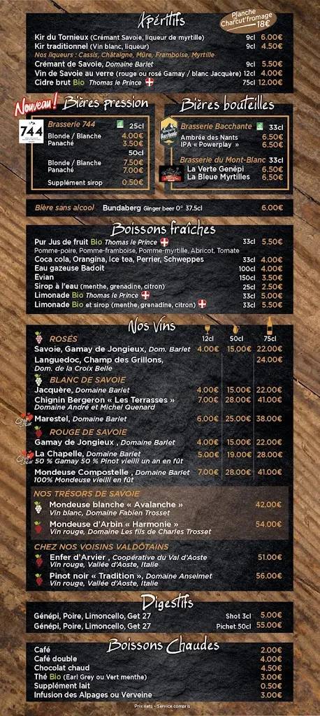 Menu_Refuge du Tornieux_Sallanches_image_1