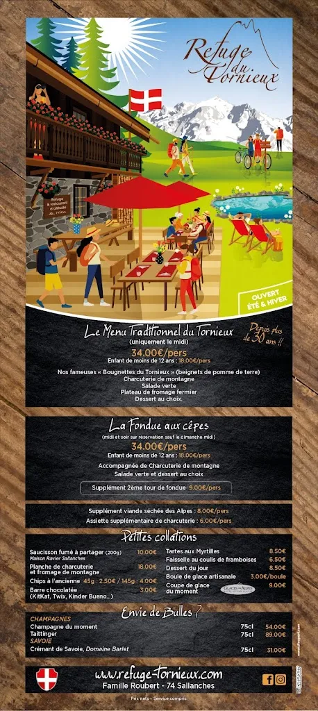 Menu_Refuge du Tornieux_Sallanches_image_2