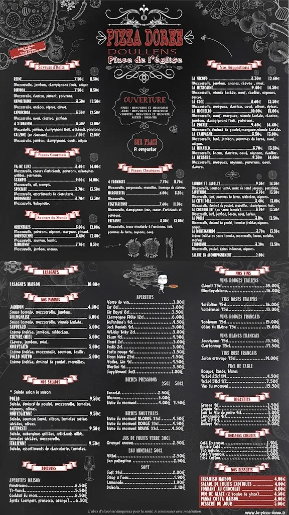 Menu_La Pizza Dorée_Doullens_immagine_3