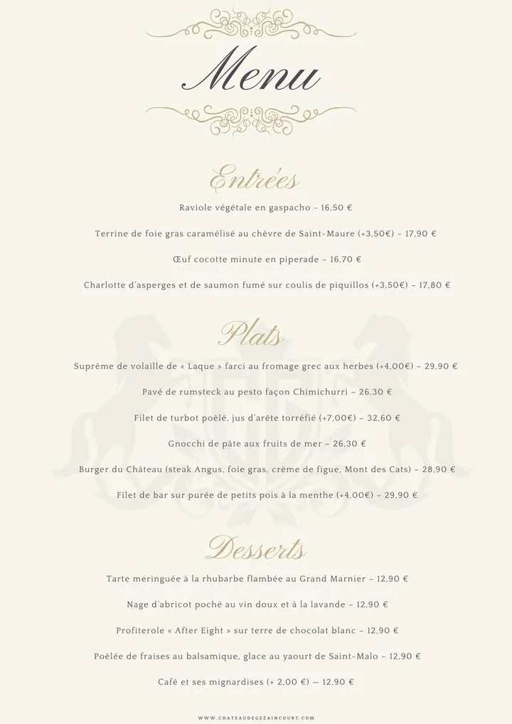 Menu_Château De Gézaincourt_Gézaincourt_image_3