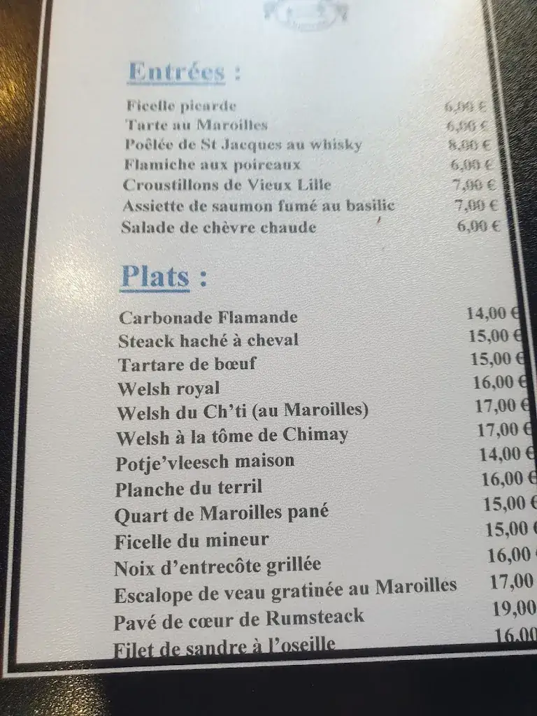 Menu_Estaminet de la Petite Place_Douai_image_4