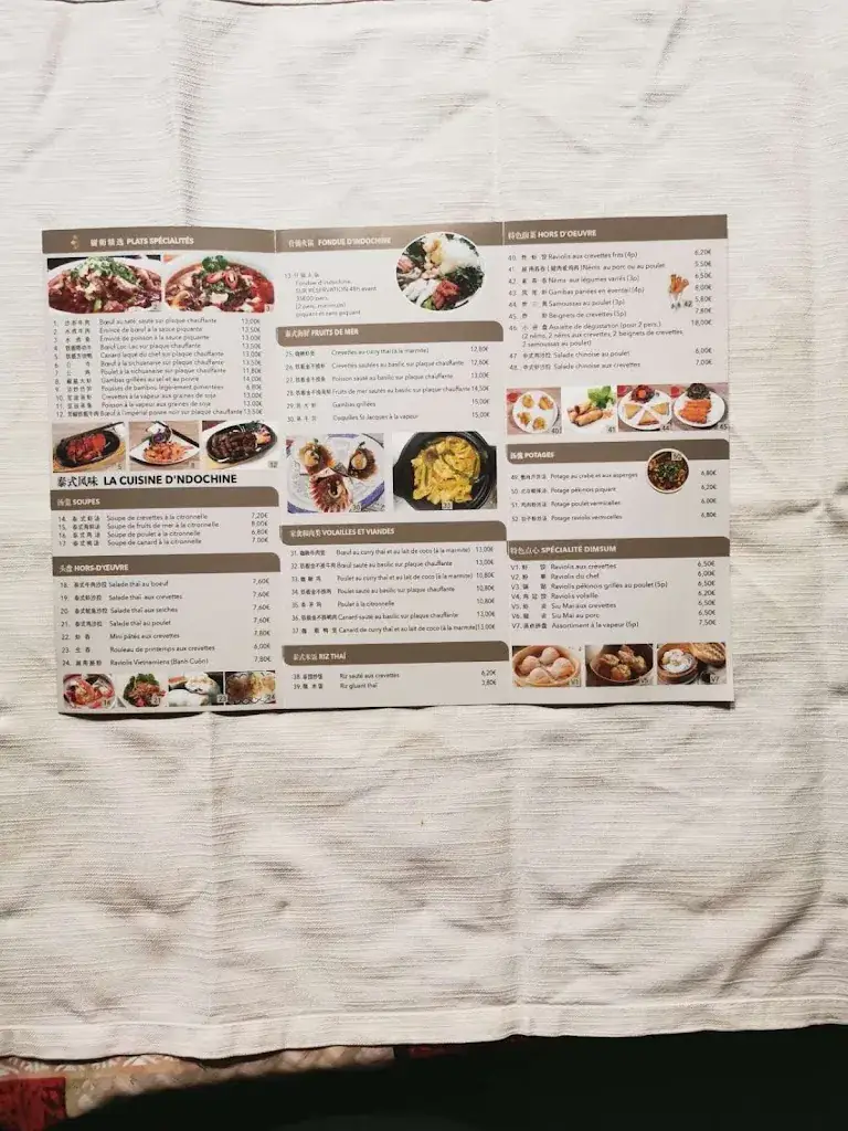 Menu_Au Gourmet D'Indochine_Douai_image_4