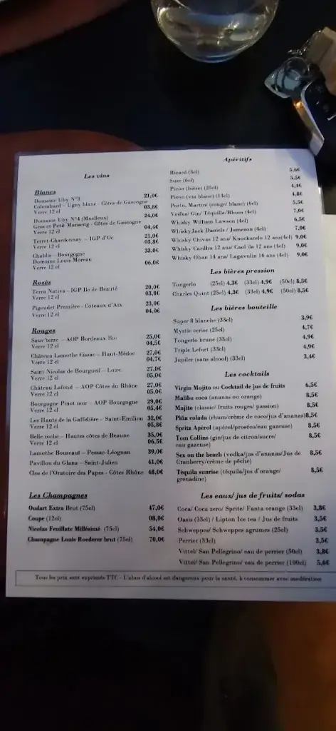 Menu_Le Vintage_Douai_image_3