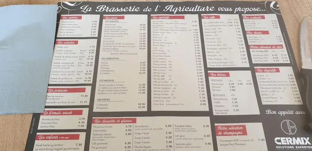 Menu_Brasserie de l'Agriculture_Desvres_imagen_1