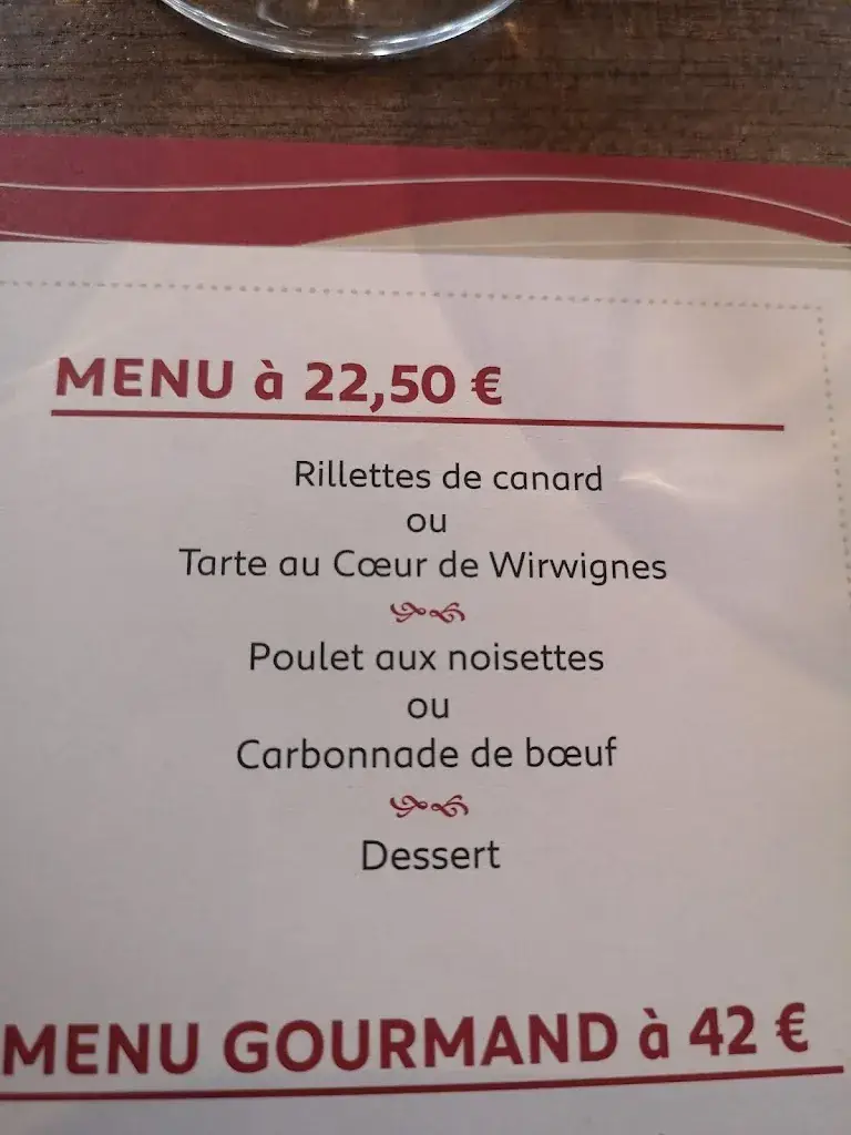 Menu_Auberge du Blaisel - Restaurant Agape_Wirwignes_image_1