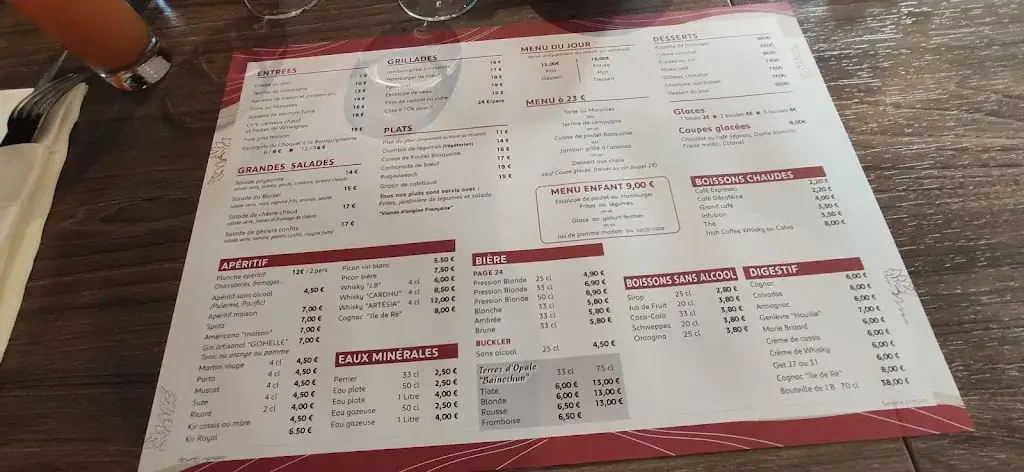 Menu_Auberge du Blaisel - Restaurant Agape_Wirwignes_image_2