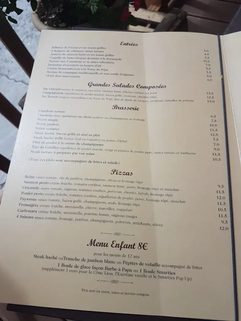 Menu_L'auberge Du Cheval Blanc_Brunembert_image_2