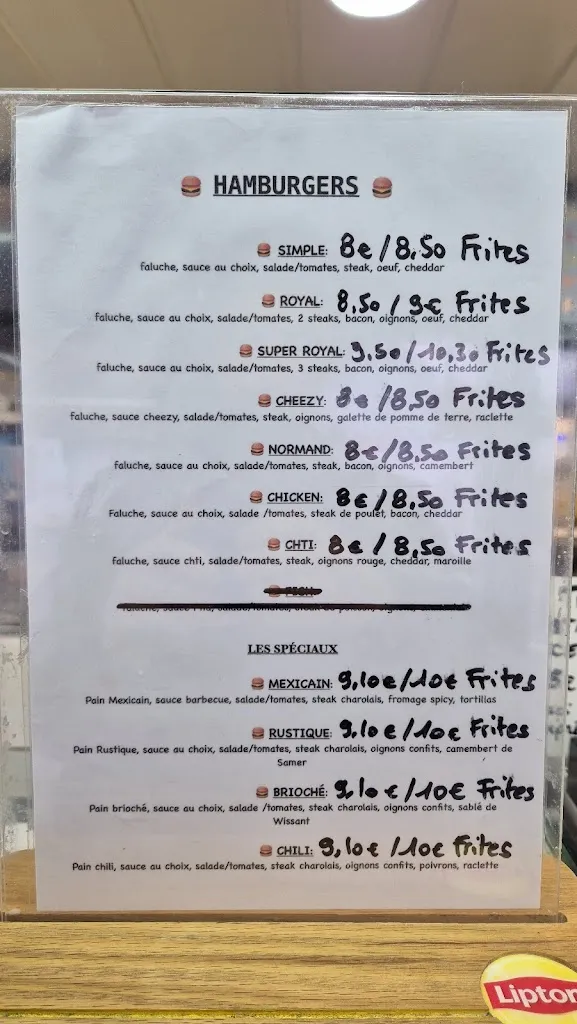 Menü_La friterie Desvroise_Desvres_Bild_1