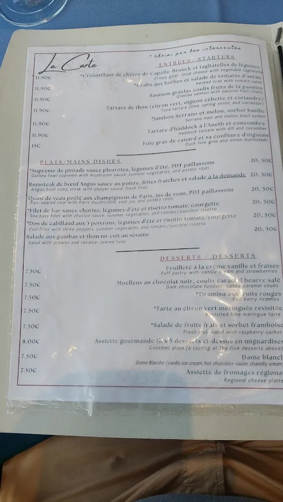 Menu_Comme Vous Voulez_Dunkerque_image_2