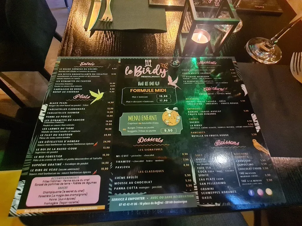 Menu_LeBirdy Dunkerque_Dunkerque_image_2