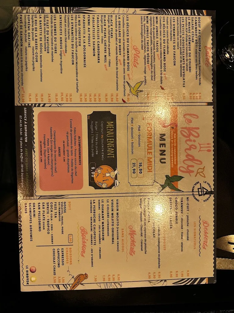 Menu_LeBirdy Dunkerque_Dunkerque_image_4