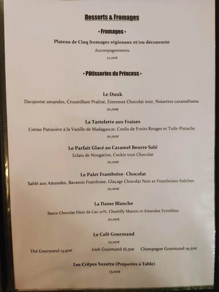 Menu_Princess Elizabeth_Dunkerque_image_3