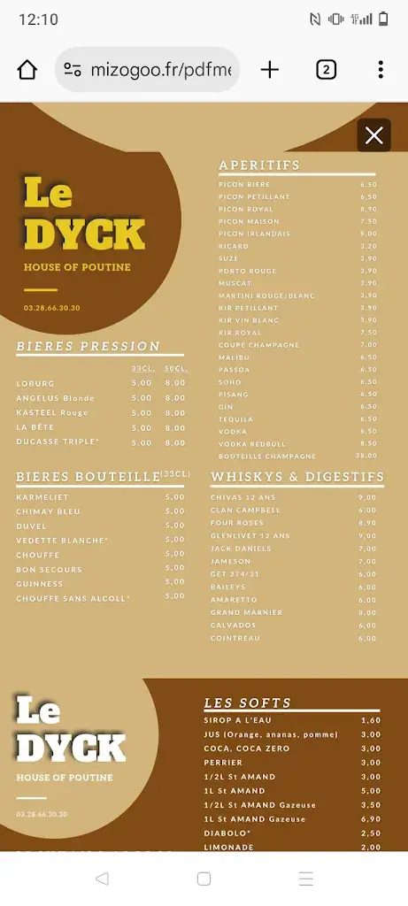 Menu_Le Dyck_Dunkerque_image_1