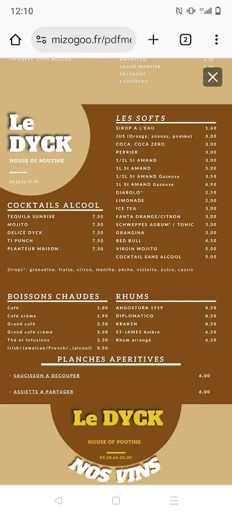 Menu_Le Dyck_Dunkerque_image_2