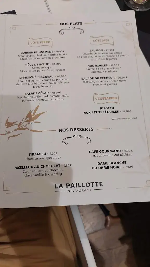 Menu_La Paillotte_Dunkerque_image_1