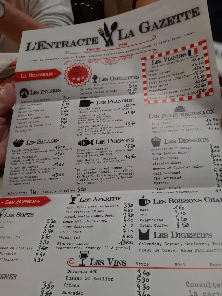 Menu_L'Entracte Douai_Douai_image_2