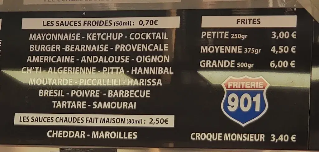 Menu_Friterie 901 Equihen-Plage_Équihen-Plage_image_2