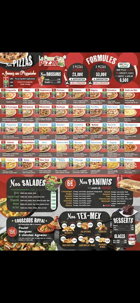 Menu_La Pause Pizza_Estrées-Saint-Denis_image_3