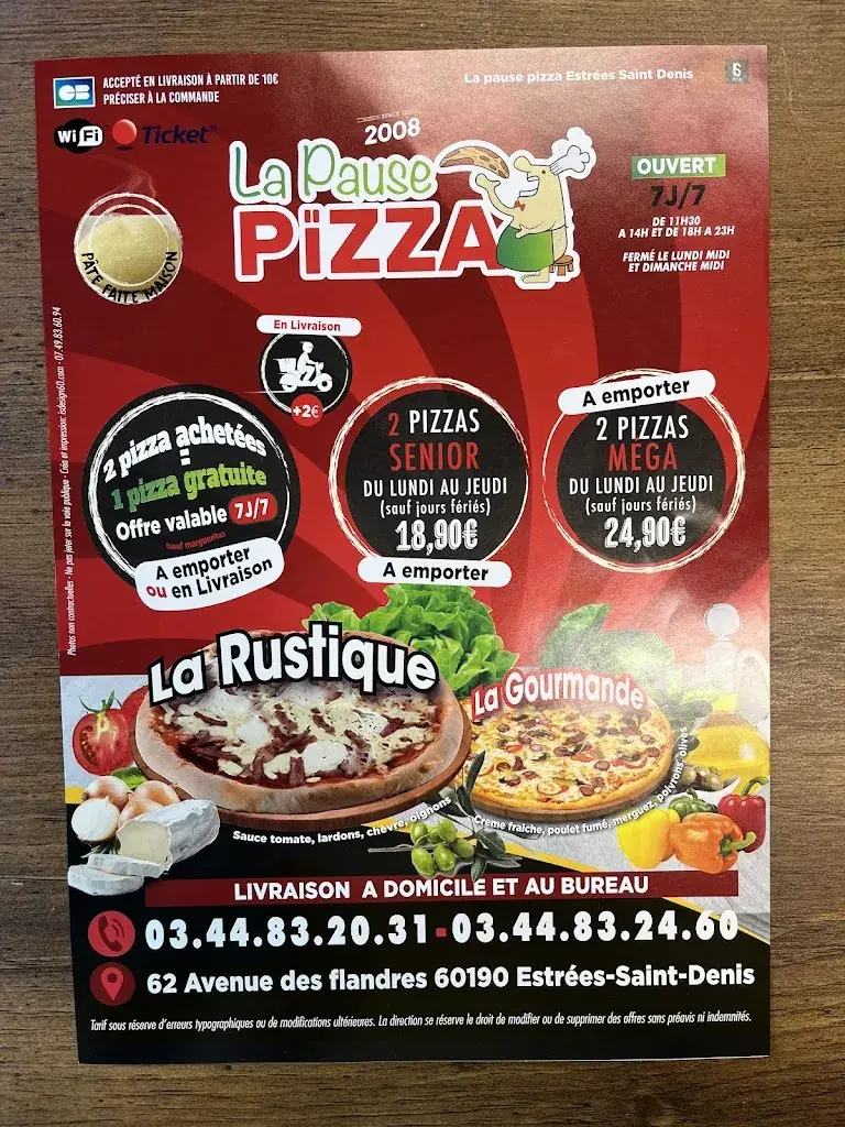 Hugo ZHOU_La Pause Pizza_Estrées-Saint-Denis_review