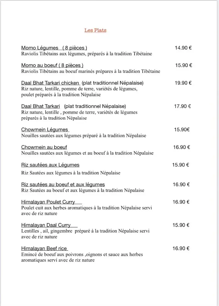 Menu_Tibet Kitchen by Nyima_Albertville_image_1