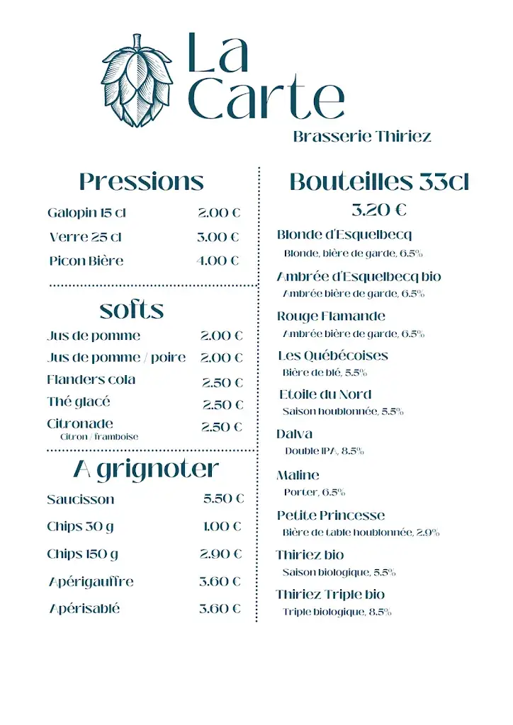 Menu_Brasserie Thiriez_Esquelbecq_image_1