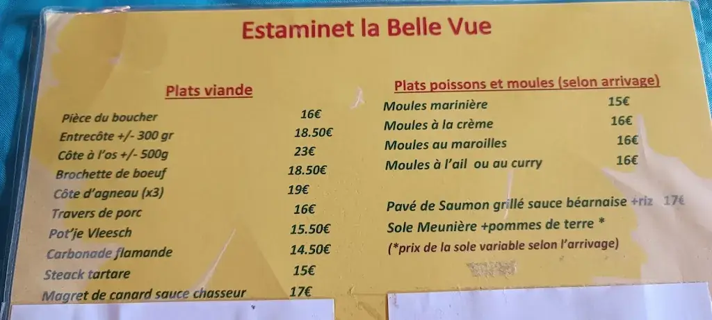 Menu_Estaminet la Belle Vue_Wormhout_image_3