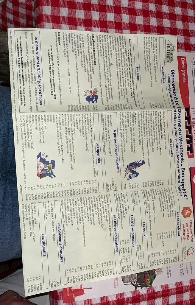 Menu_La Taverne du Westhoek_Quaëdypre_image_1