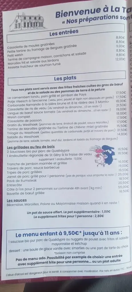 Menu_La Taverne du Westhoek_Quaëdypre_image_4