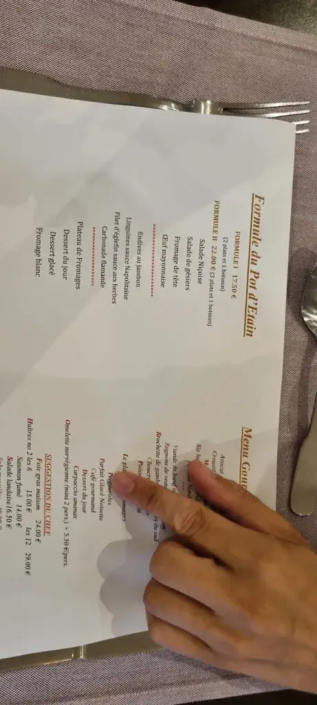 Menu_Le Pot D'Etain_Holnon_image_2