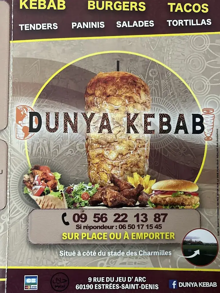 Menu_Dunya Kebab FRITE MAISON congé annuel_Estrées-Saint-Denis_image_3