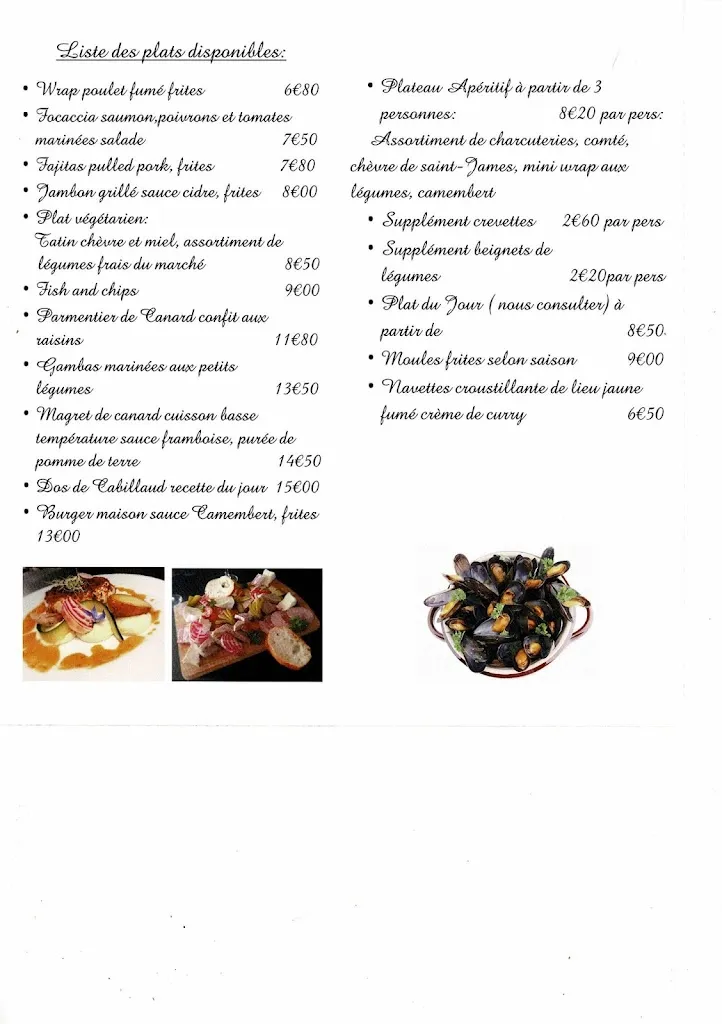 Menu_Le Lion d'Or Traiteur - Restaurant_Saint-James_image_3