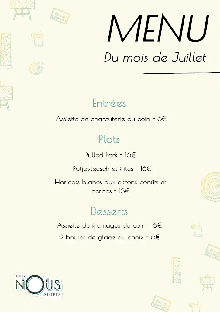 Menü_Chez Nous Autres_Flines-lez-Raches_Bild_2