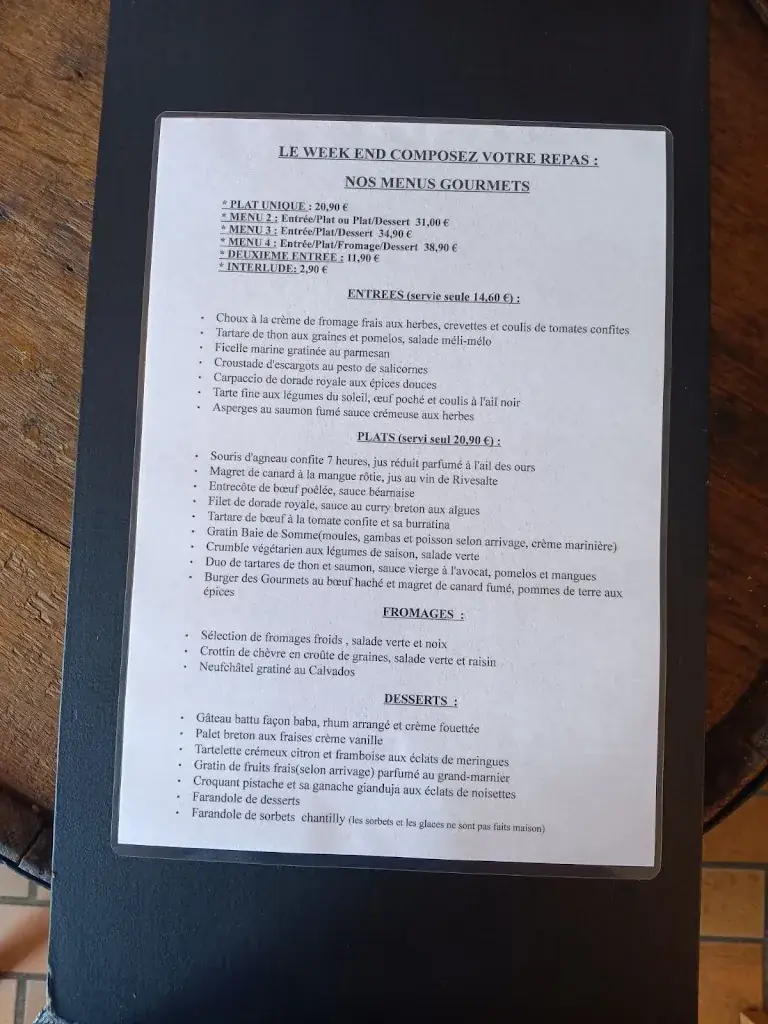 Menu_La Gare Aux Gourmets_Woincourt_image_2