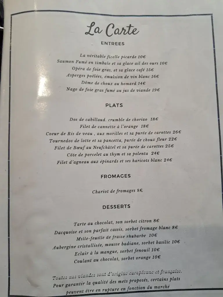 Menu_La Table de Laurent_Formerie_image_1