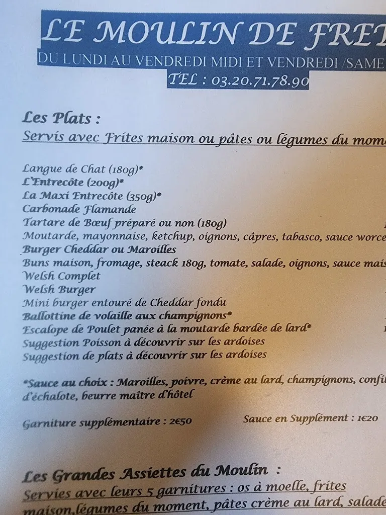 Menu_Le Moulin de Fretin_Fretin_image_3