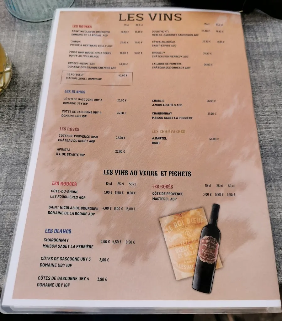Menu_Ô Roi Boeuf Le Quesnoy_Quesnoy_image_1