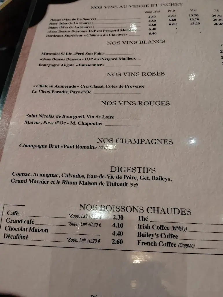 Menu_La Flambée Chez Mélanie et Thibault_Fort-Mahon-Plage_image_1