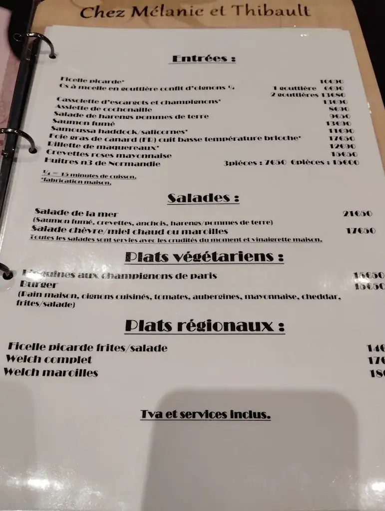 Menu_La Flambée Chez Mélanie et Thibault_Fort-Mahon-Plage_image_2