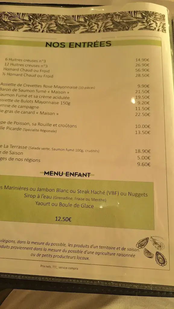 Menu_Le Homard Gourmand_Fort-Mahon-Plage_image_3