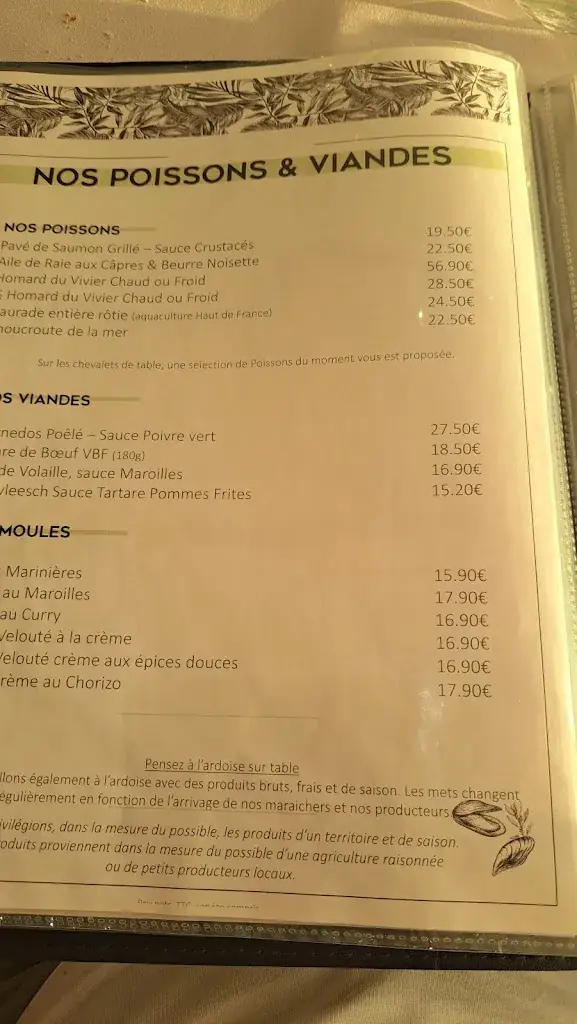 Menu_Le Homard Gourmand_Fort-Mahon-Plage_image_4