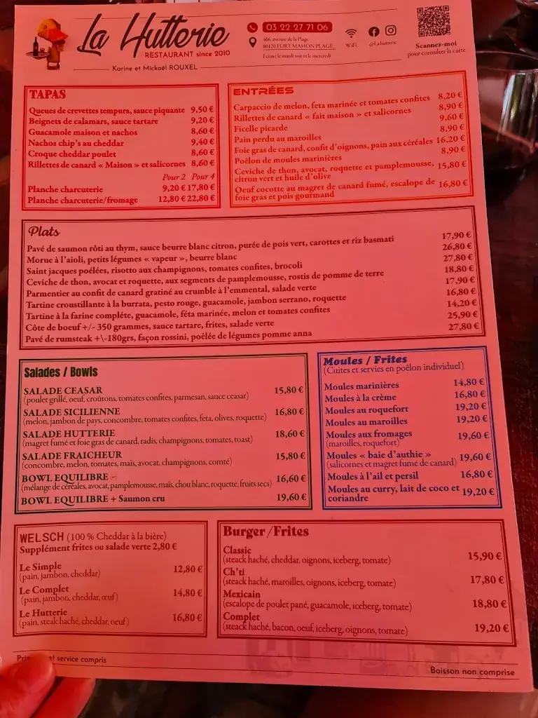 Menu_La Hutterie_Fort-Mahon-Plage_image_1